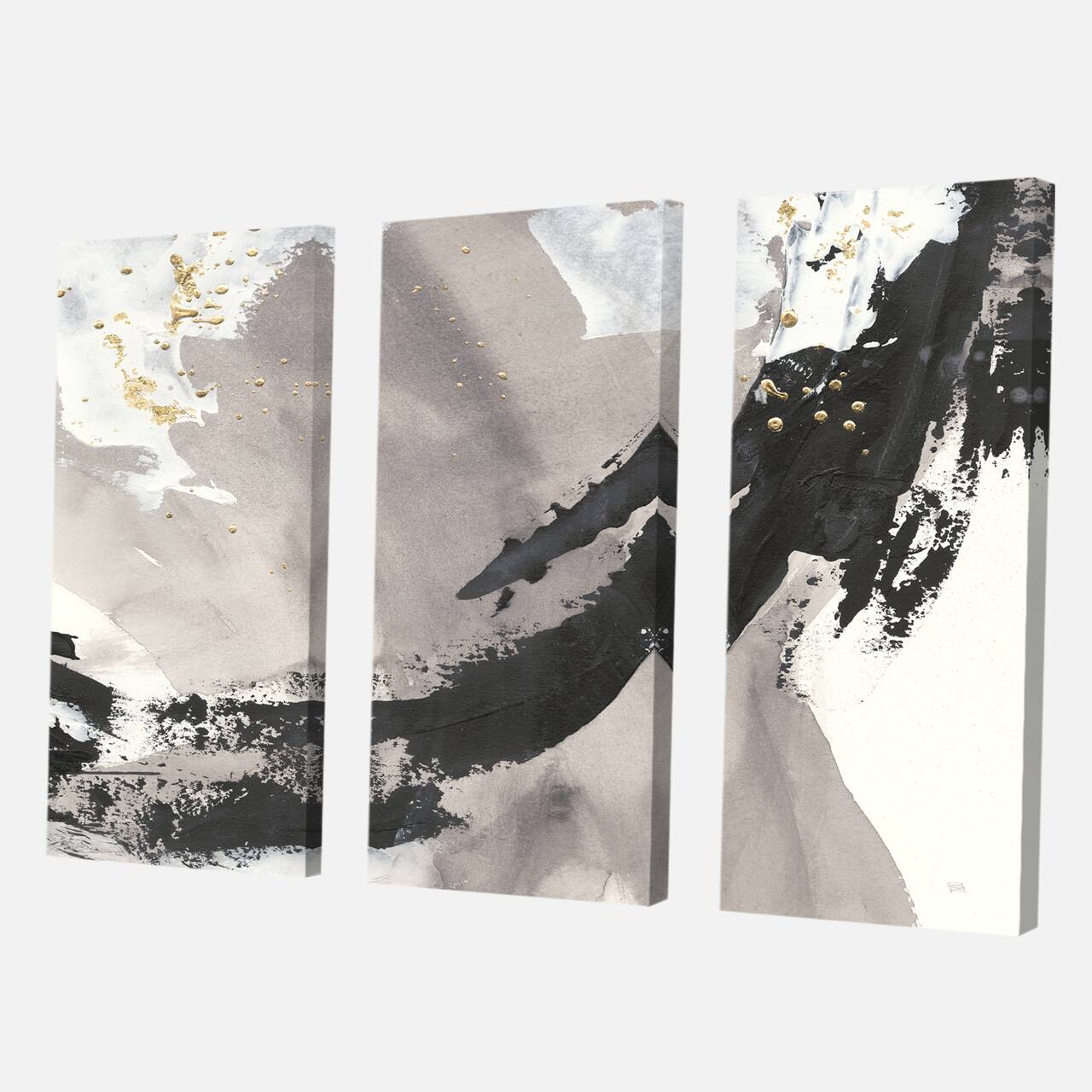 Designart - Glam Painted Arcs III - Transitional Canvas Art